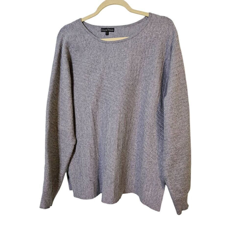 Bua/bua gray rounded neck sweater. Size XL.